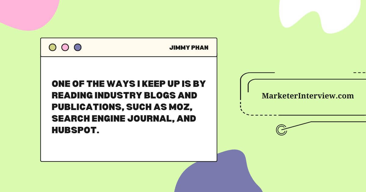 Jimmy Phan In Content From Affiliate Sites to SEO Manager: The Unique Career Journey of Jimmy Phan