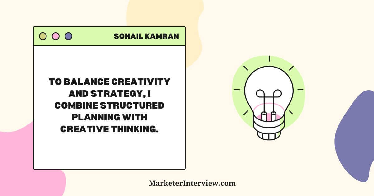 Sohail Kamran's Quote on Creative Writing
