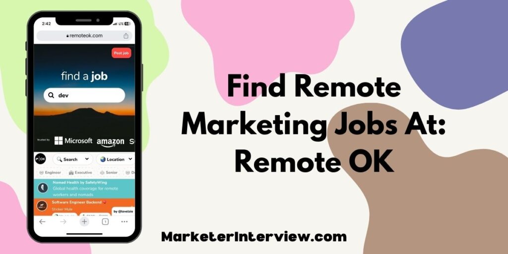 find remote marketing jobs remote OK Find Dream Remote Marketing Jobs On 10 Sites You've Never Heard Of