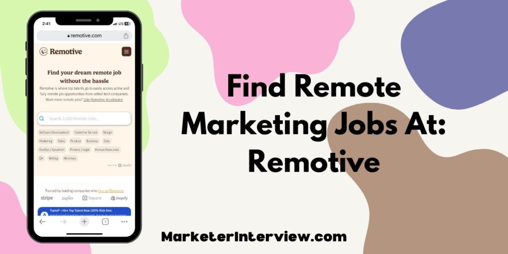 find remote marketing jobs remotive Find Dream Remote Marketing Jobs On 10 Sites You've Never Heard Of