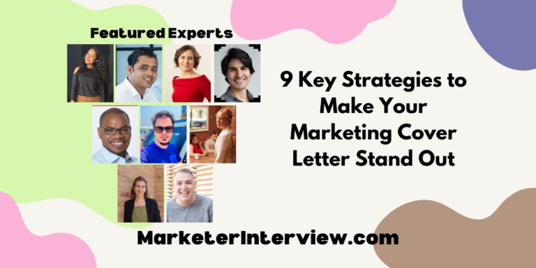 9 Key Strategies to Make Your Marketing Cover Letter Stand Out