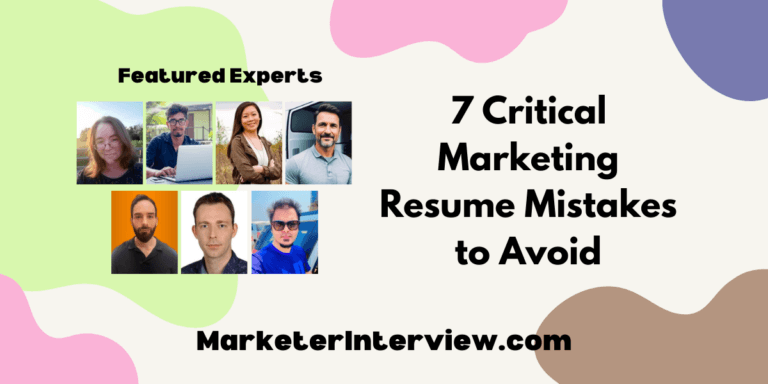 7 Critical Marketing Resume Mistakes to Avoid