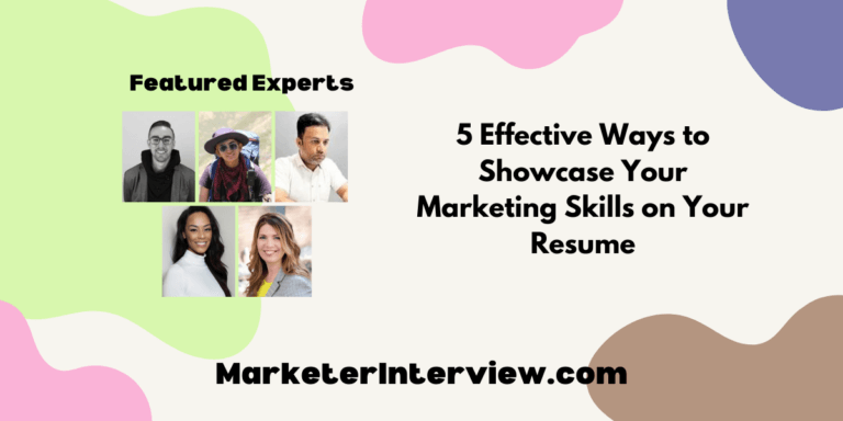 5 Effective Ways to Showcase Your Marketing Skills on Your Resume