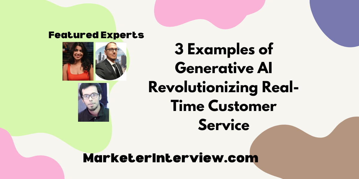 3 Examples of Generative AI Revolutionizing Real Time Customer Service 3 Examples of Generative AI Revolutionizing Real-Time Customer Service