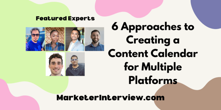 Content Calendar for Multiple Platforms