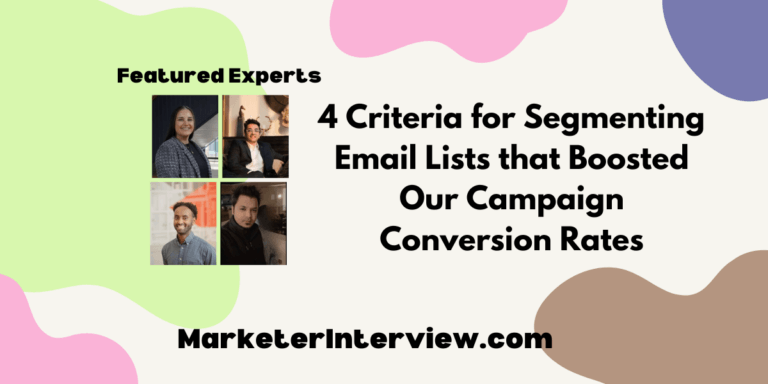 4 Criteria for Segmenting Email Lists that Boosted Our Campaign Conversion Rates