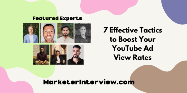 7 Effective Tactics to Boost Your YouTube Ad View Rates