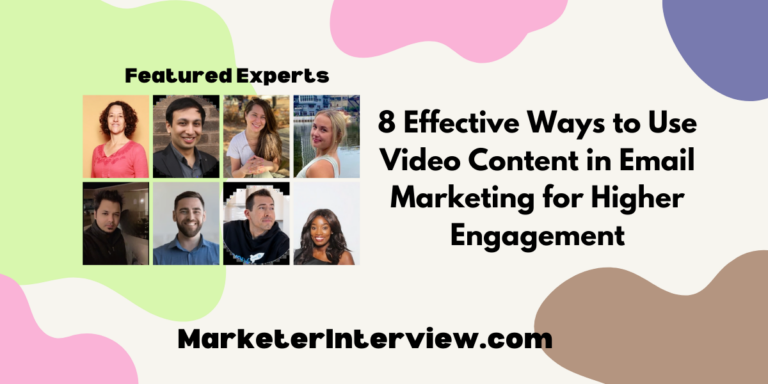 8 Effective Ways to Use Video Content in Email Marketing for Higher Engagement