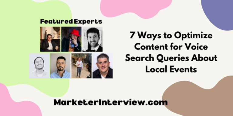 7 Ways to Optimize Content for Voice Search Queries About Local Events