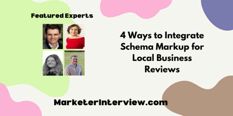 4 Ways to Integrate Schema Markup for Local Business Reviews