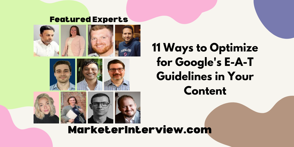 11 Ways to Optimize for Googles E A T Guidelines in Your Content 11 Ways to Optimize for Google's E-A-T Guidelines in Your Content