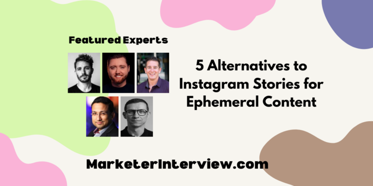 5 Alternatives to Instagram Stories for Ephemeral Content