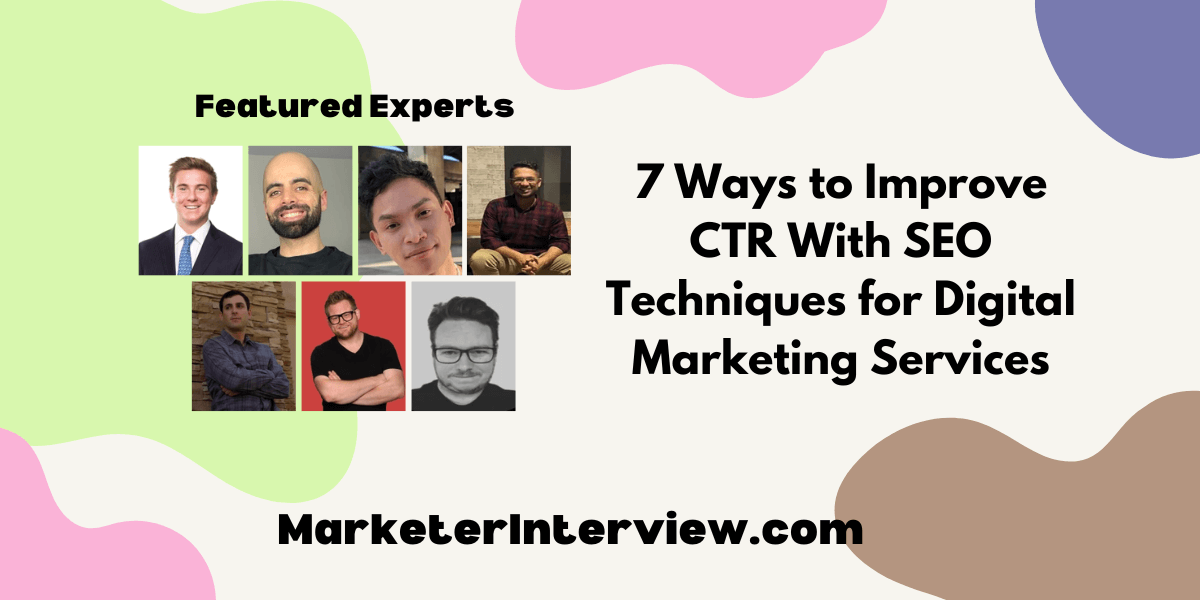 7 Ways to Improve CTR With SEO Techniques for Digital Marketing Services 7 Ways to Improve CTR With SEO Techniques for Digital Marketing Services