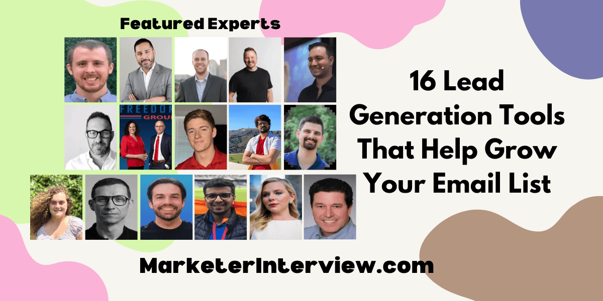 16 Lead Generation Tools That Help Grow Your Email List 16 Lead Generation Tools That Help Grow Your Email List