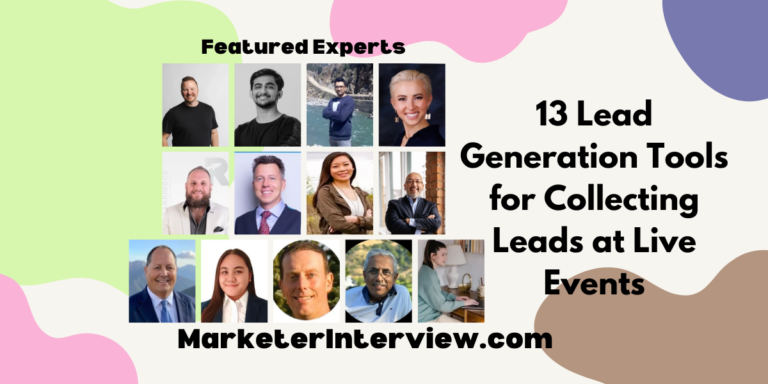 13 Lead Generation Tools for Collecting Leads at Live Events