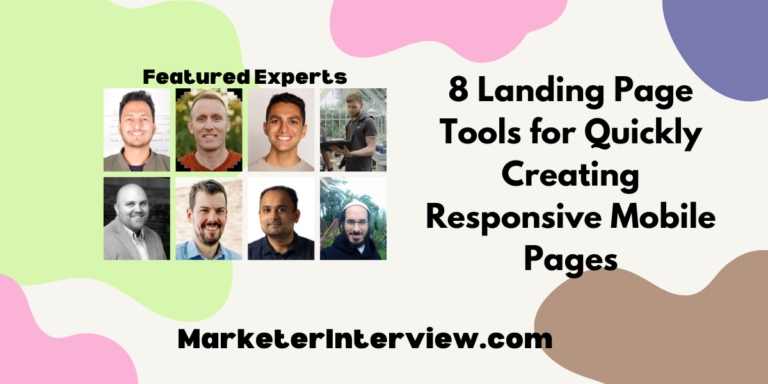 8 Landing Page Tools for Quickly Creating Responsive Mobile Pages