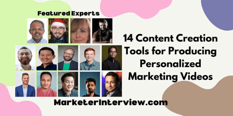 14 Content Creation Tools for Producing Personalized Marketing Videos