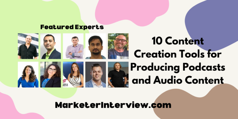 10 Content Creation Tools for Producing Podcasts and Audio Content