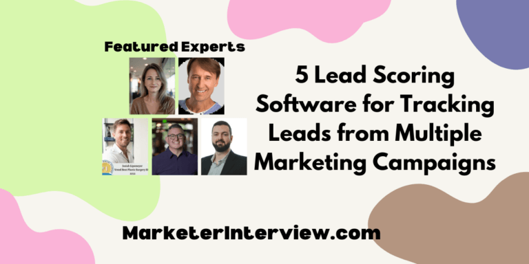 5 Lead Scoring Software for Tracking Leads from Multiple Marketing Campaigns