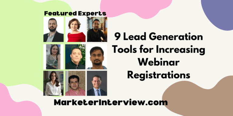 9 Lead Generation Tools for Increasing Webinar Registrations